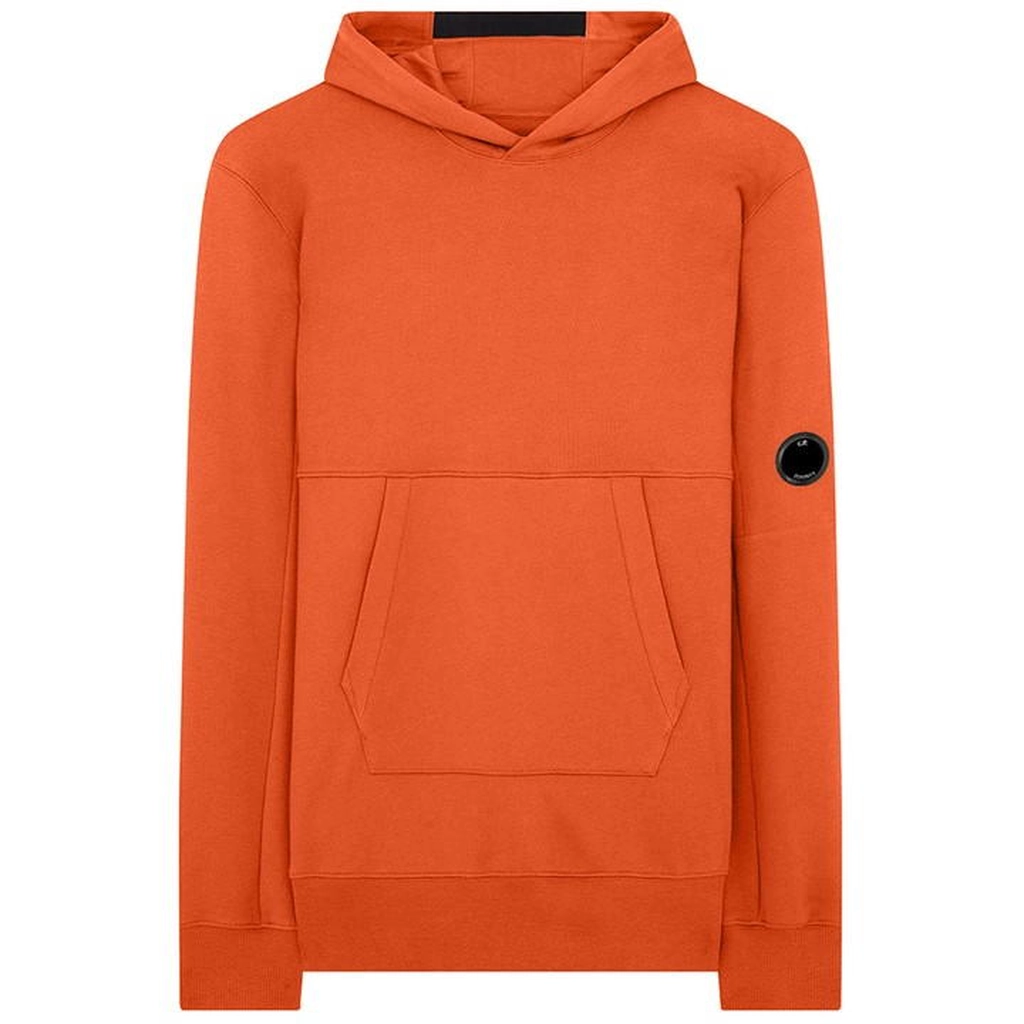 CP Company Diagonal Raised Fleece Hoodie - Orange